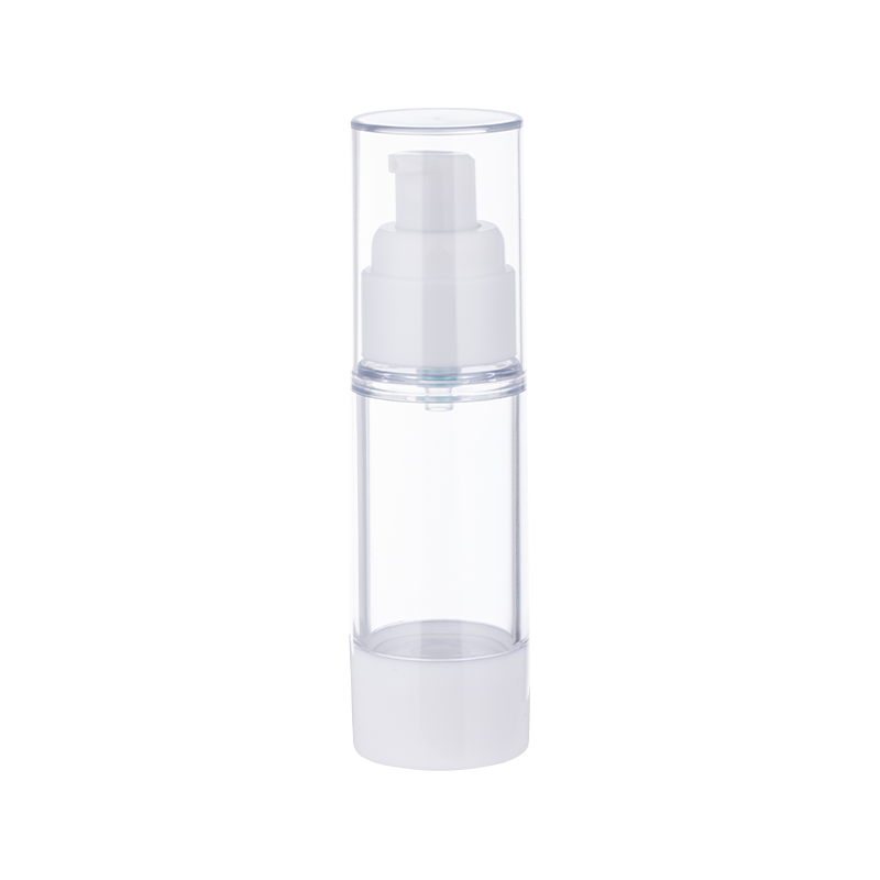 15ml 30ml 50ml 80ml 100ml clear airless spray bottle with white spray pump