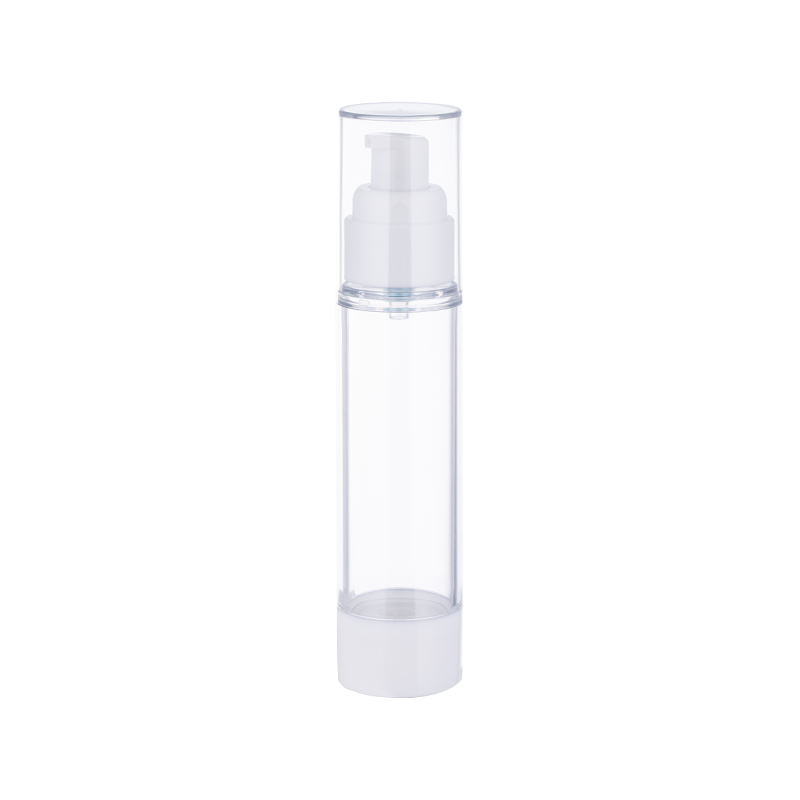 15ml 30ml 50ml 80ml 100ml clear airless spray bottle with white spray pump