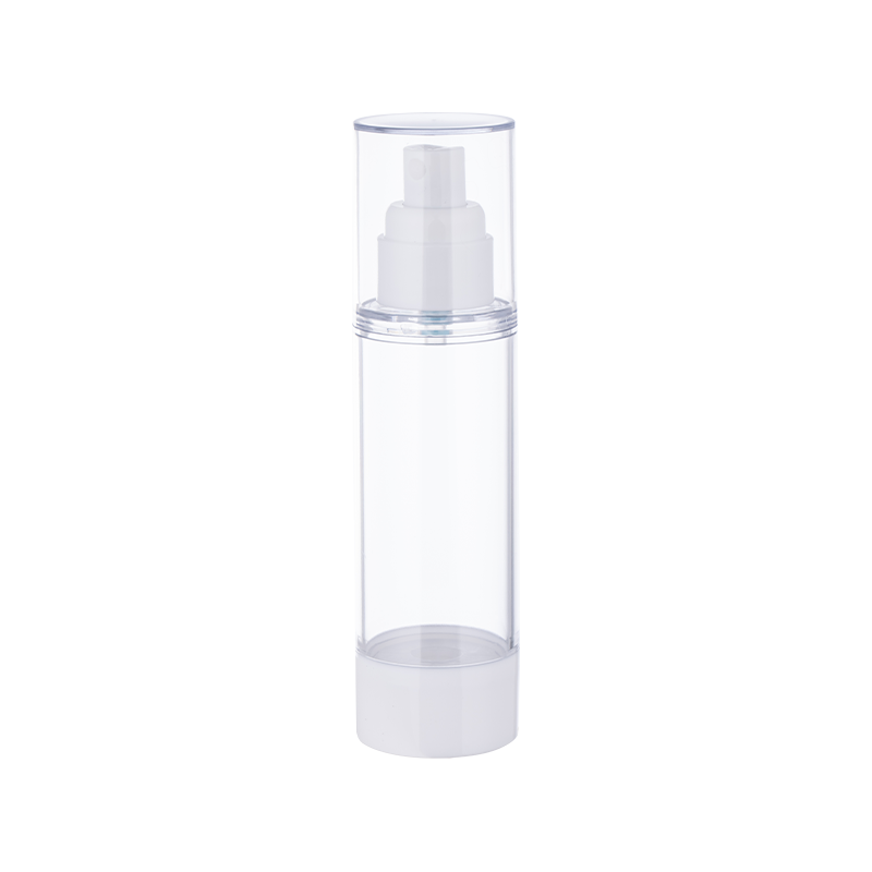 Lotion pump cosmetic spray foam emulsion dispenser transparent plastic as vacuum airless bottle with as cap