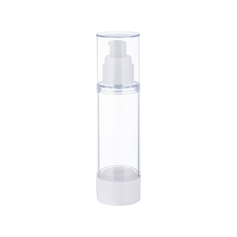 15ml 30ml 50ml 80ml 100ml clear airless spray bottle with white spray pump